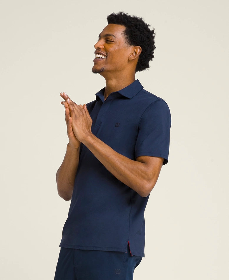 POLO HOMEM WILSON LEAGUE AZUL