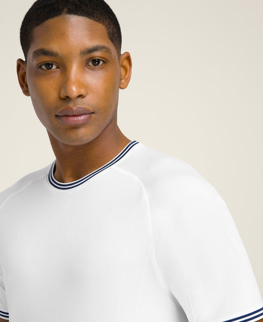 T-SHIRT HOMEM WILSON COURT PERFORMANCE BRANCO