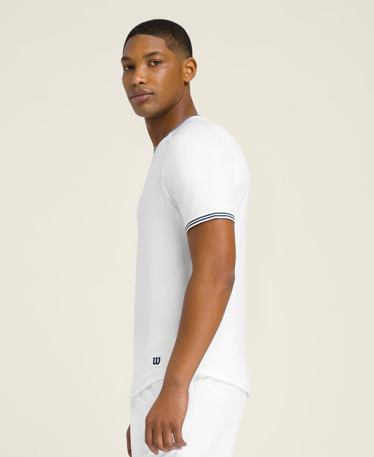 T-SHIRT HOMEM WILSON COURT PERFORMANCE BRANCO