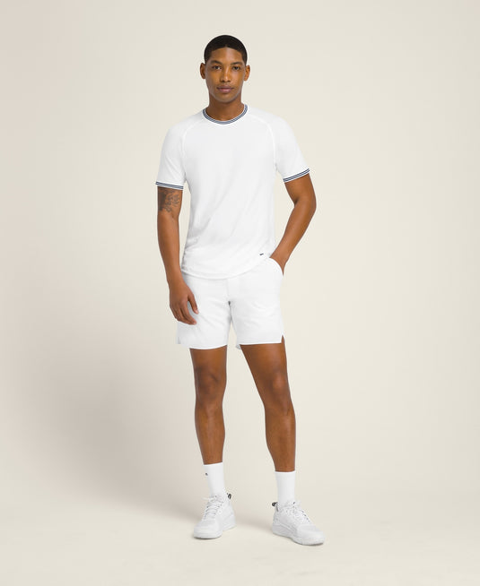 T-SHIRT HOMEM WILSON COURT PERFORMANCE BRANCO