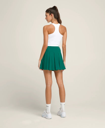 SAIA MULHER WILSON  PLISSADA CLASSICA VERDE