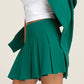 SAIA MULHER WILSON  PLISSADA CLASSICA VERDE