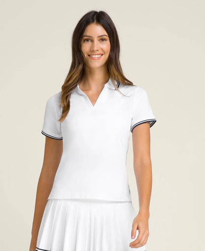 T-SHIRT POLO MULHER WILSON CLUB BRANCO