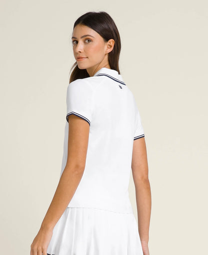 T-SHIRT POLO MULHER WILSON CLUB BRANCO