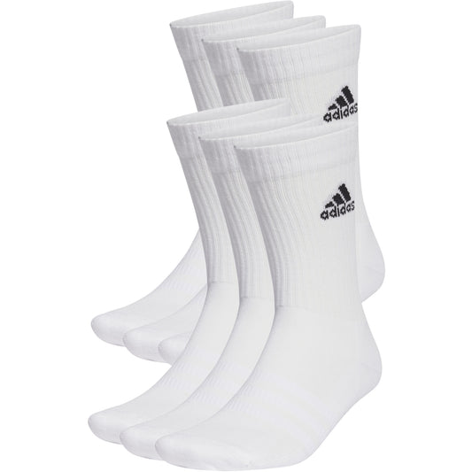 MEIAS ADIDAS DE CANO MÉDIO ACOLCHOADAS SPORTSWEAR – 6 PARES