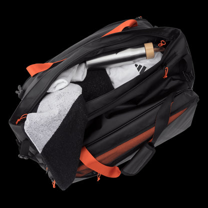 SACO DE PADEL ADIDAS MULTIGAME PRETO/LARANJA 3.4 2025