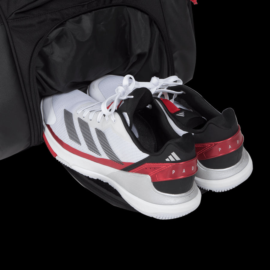 SACO DE PADEL ADIDAS MULTIGAME PRETO/VERMELHO 3.4 2025 DE ALE GALÁN