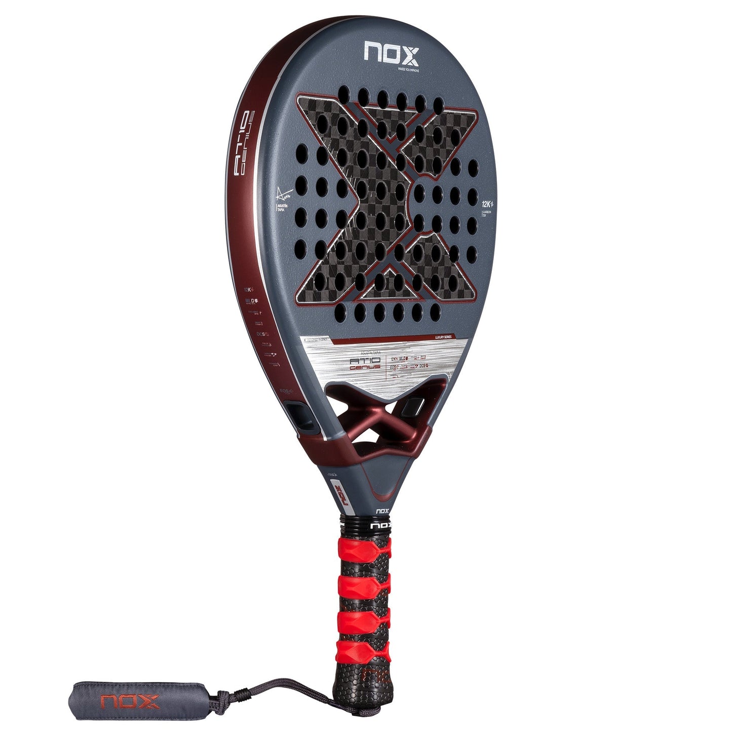 RAQUETE DE PADEL NOX AT10 LUXURY GENIUS 12K ALUM 2025 BY AGUSTÍN TAPIA