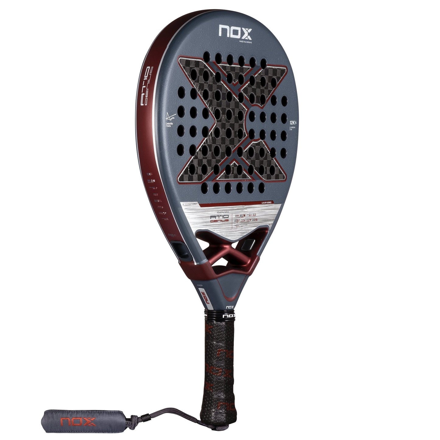 RAQUETE DE PADEL NOX AT10 LUXURY GENIUS 12K ALUM 2025 BY AGUSTÍN TAPIA