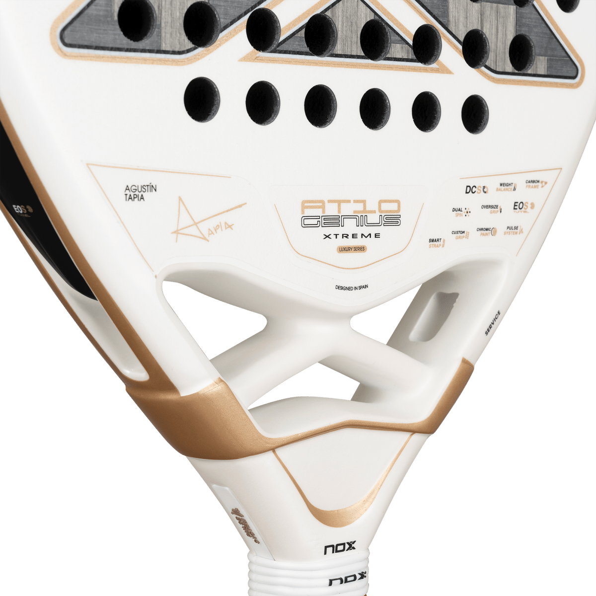 RAQUETE DE PADEL NOX AT10 LUXURY GENIUS 12K ALUM XTREM 2026 by AGUSTIN TAPIA- PRÉ-VENDA