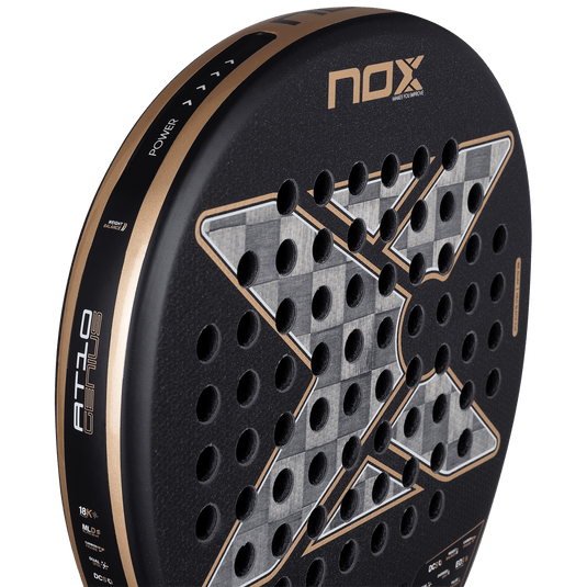 RAQUETE DE PADEL NOX AT10 LUXURY GENIUS 18K ALUM 2026 by AGUSTIN TAPIA