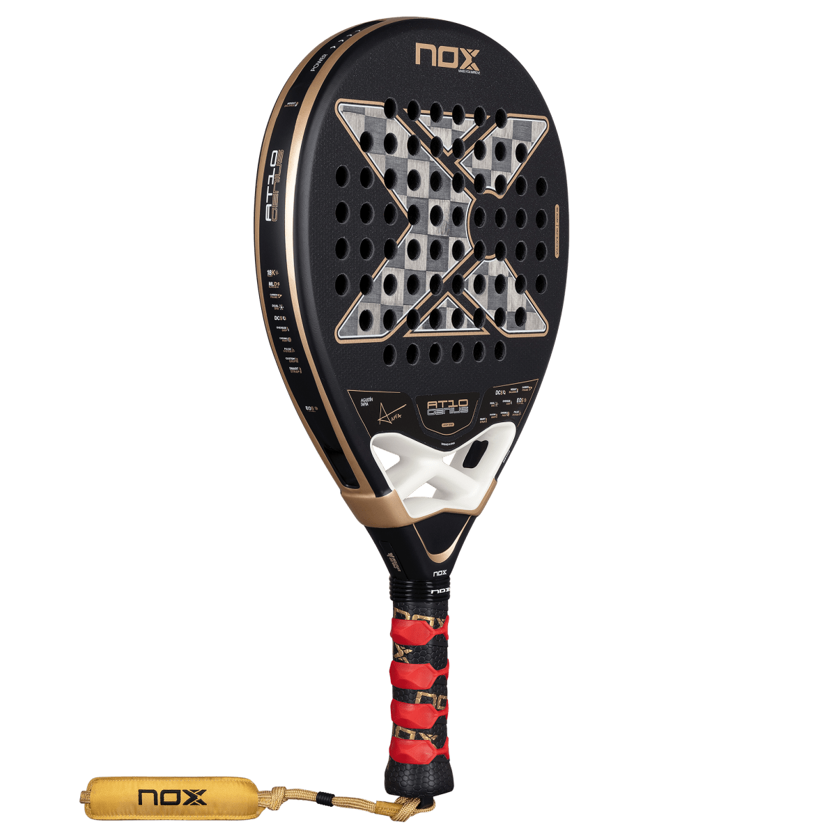 RAQUETE DE PADEL NOX AT10 LUXURY GENIUS 18K ALUM 2026 by AGUSTIN TAPIA- PRÉ-VENDA