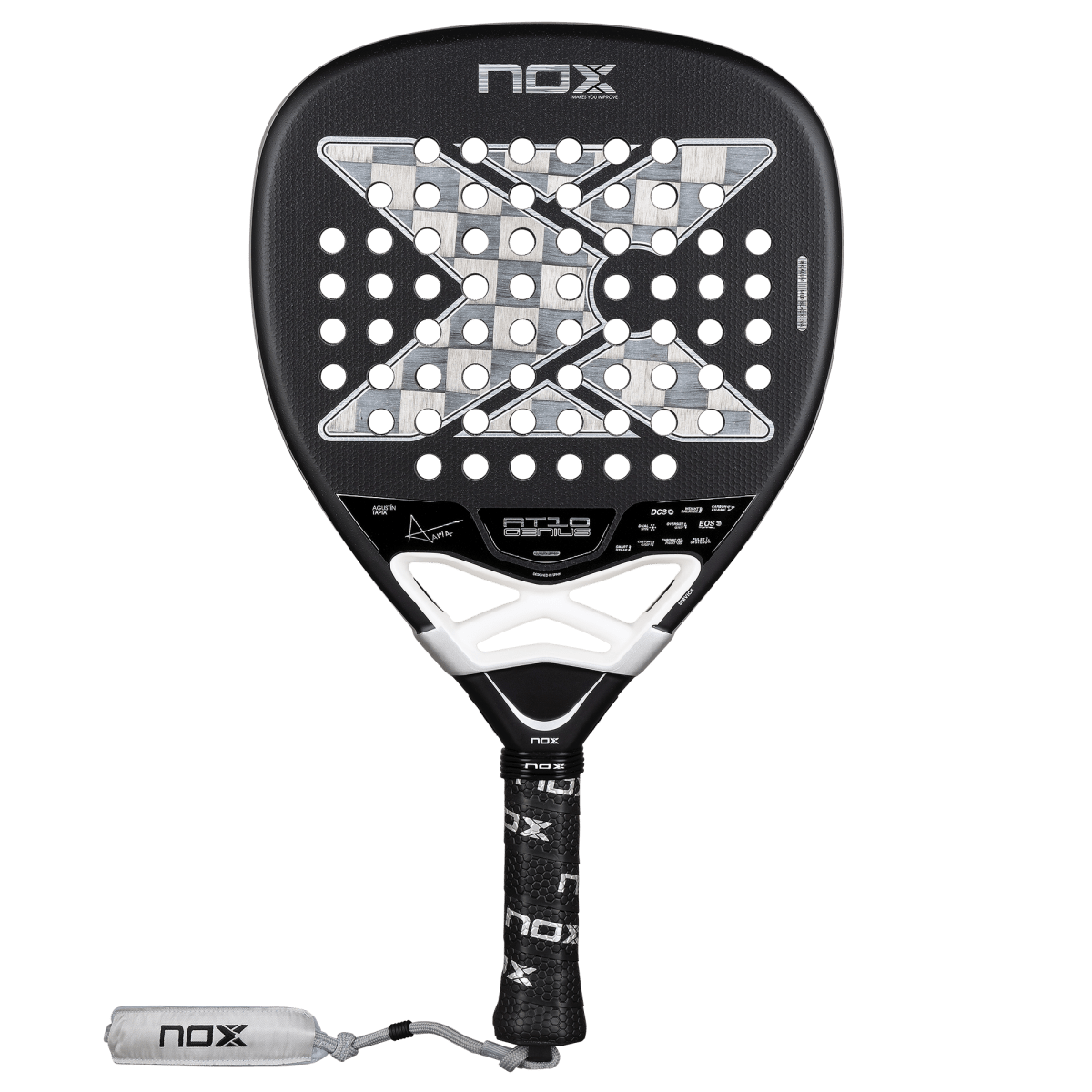 RAQUETE DE PADEL NOX AT10 LUXURY GENIUS 18K ALUM XTREM 2026 by AGUSTIN TAPIA