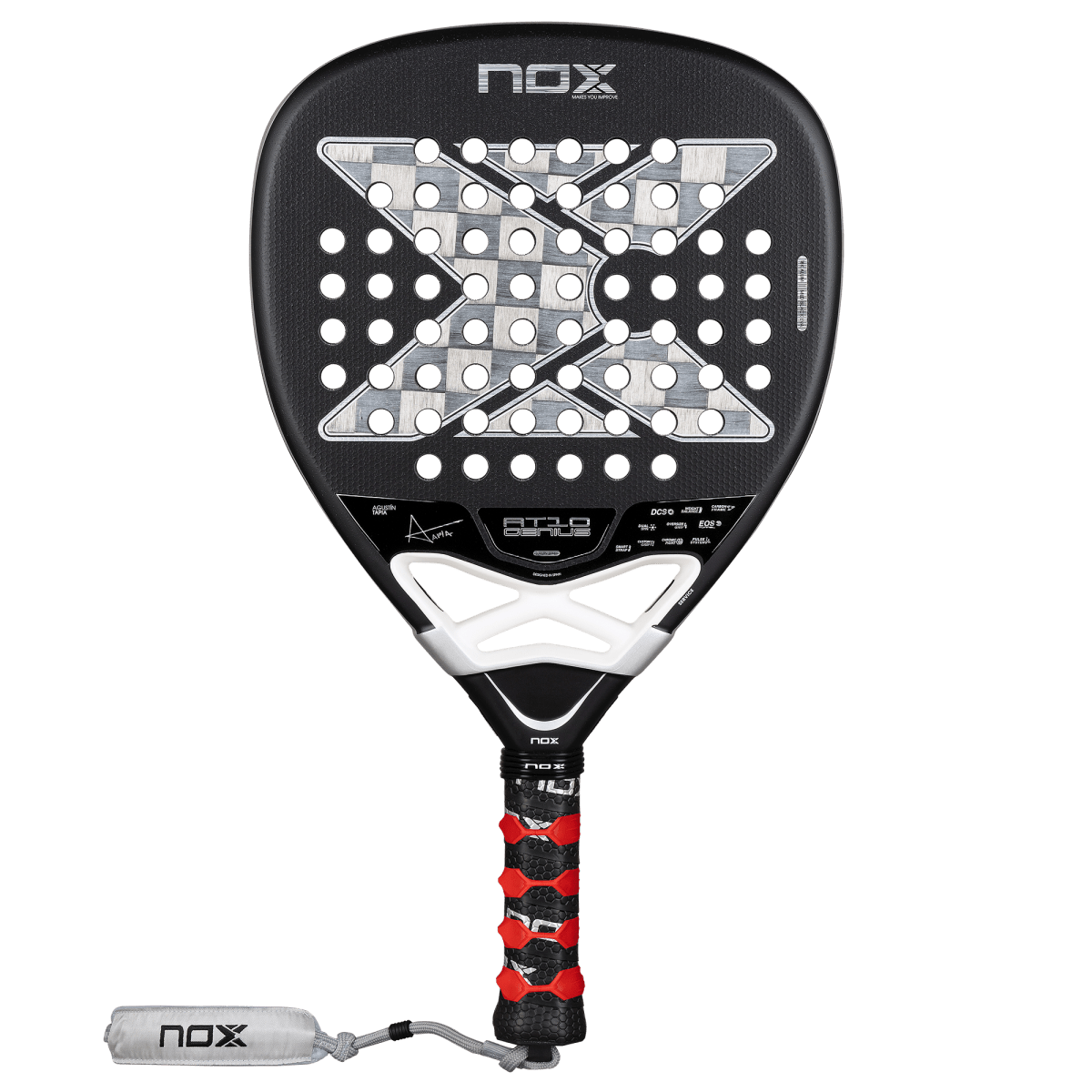 RAQUETE DE PADEL NOX AT10 LUXURY GENIUS 18K ALUM XTREM 2026 by AGUSTIN TAPIA