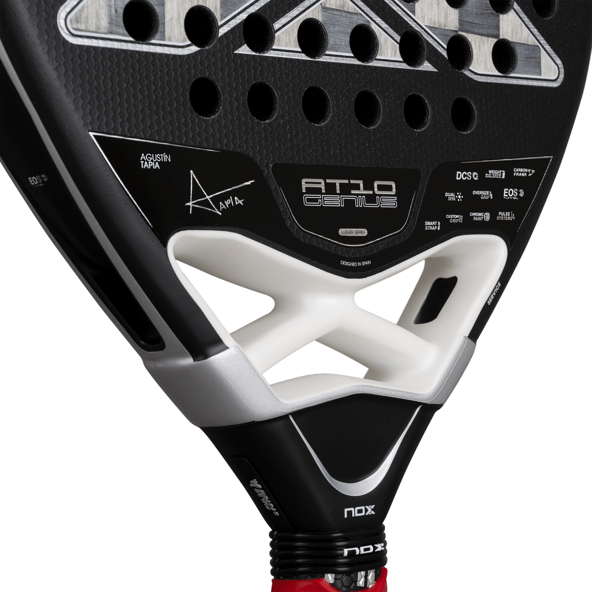 RAQUETE DE PADEL NOX AT10 LUXURY GENIUS 18K ALUM XTREM 2026 by AGUSTIN TAPIA