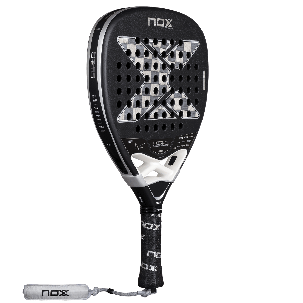 RAQUETE DE PADEL NOX AT10 LUXURY GENIUS 18K ALUM XTREM 2026 by AGUSTIN TAPIA