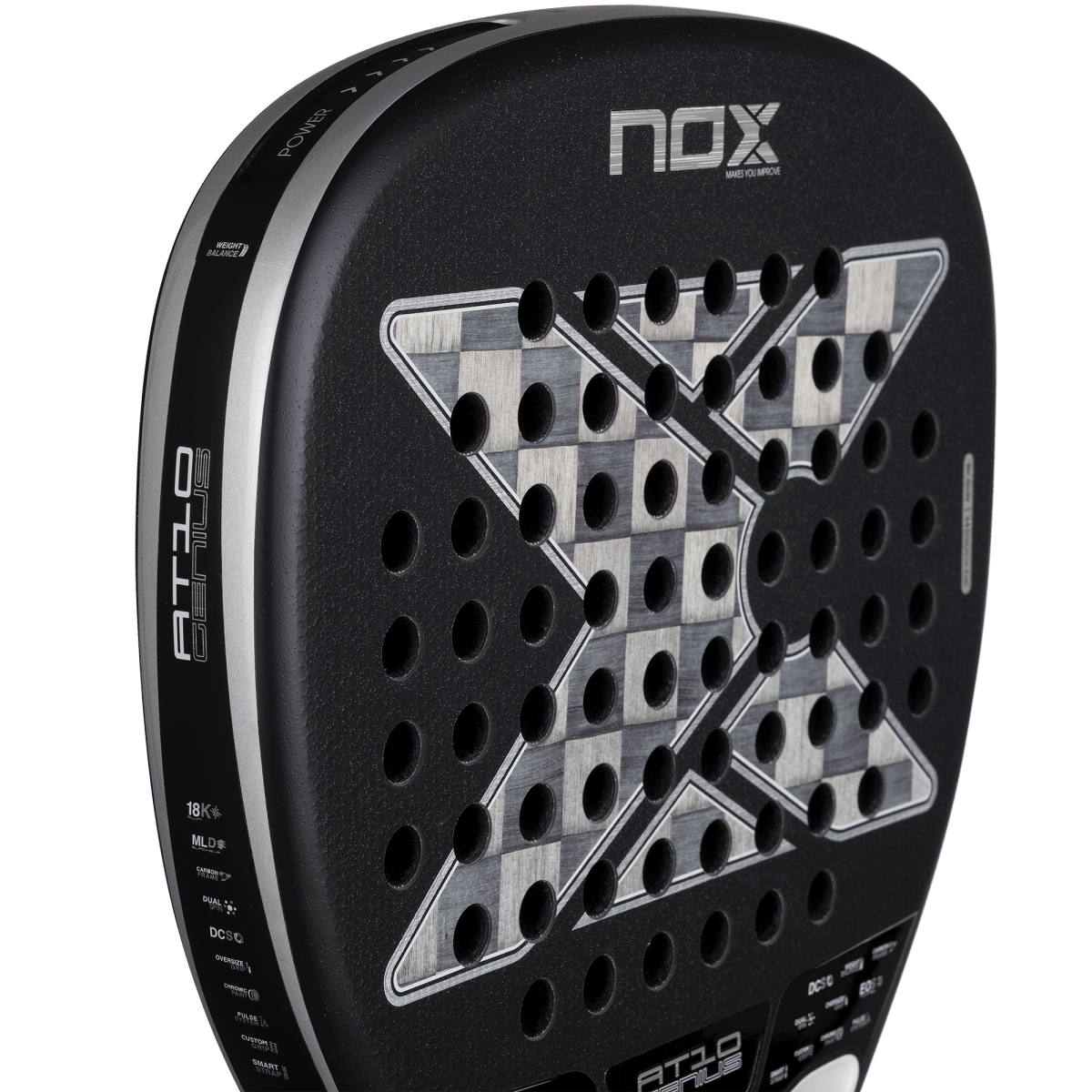 RAQUETE DE PADEL NOX AT10 LUXURY GENIUS 18K ALUM XTREM 2026 by AGUSTIN TAPIA
