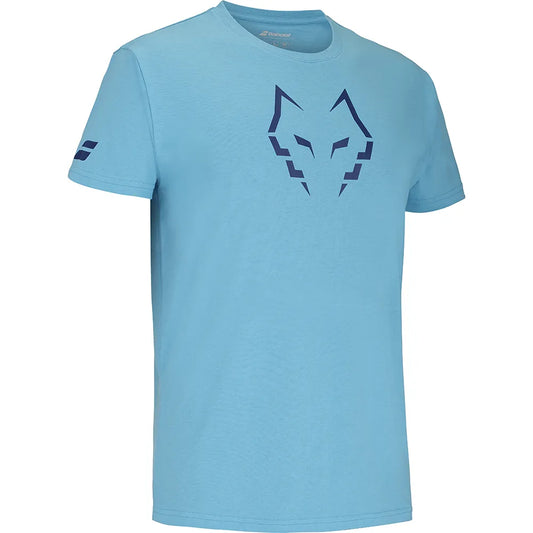 T-SHIRT HOMEM BABOLAT ALGODÃO JUAN LEBRON AZUL