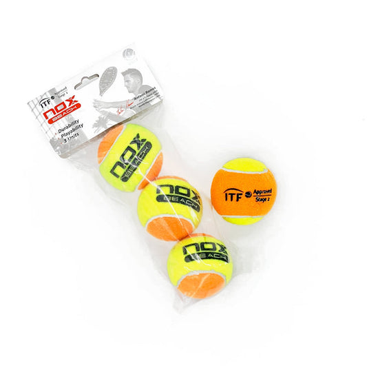 BOLAS DE BEACH TENNIS NOX (3 BOLAS)