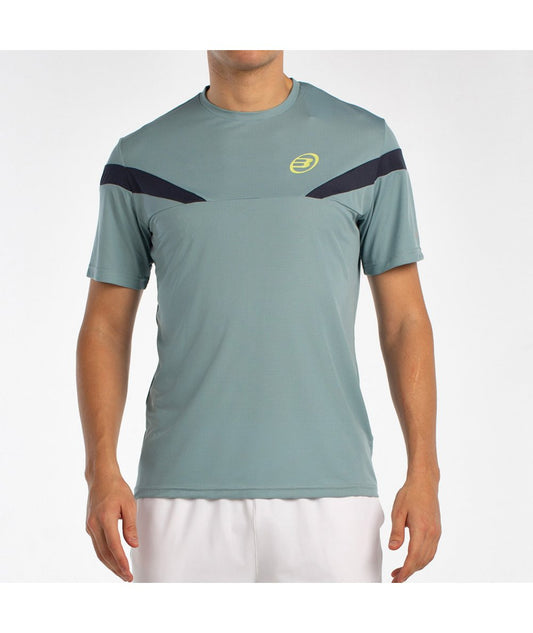 T-SHIRT HOMEM BULLPADEL LYN AZUL VERDE