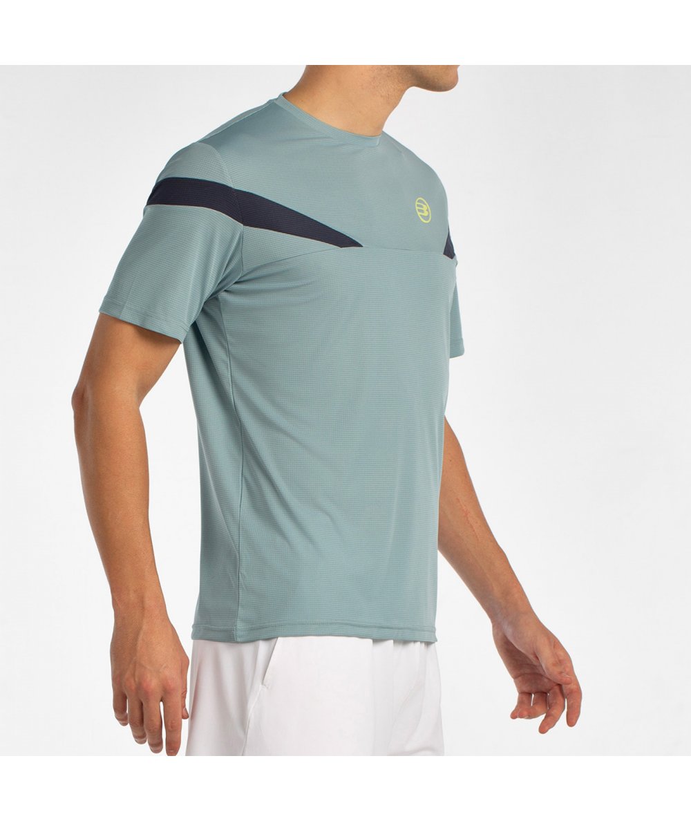 T-SHIRT HOMEM BULLPADEL LYN AZUL VERDE