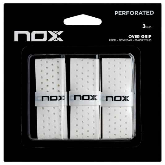Overgrip NOX PRO Branco Perforado PACK 3 unidades