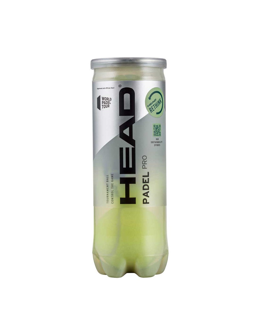 TUBO DE BOLAS DE PADEL 3B HEAD PRO S