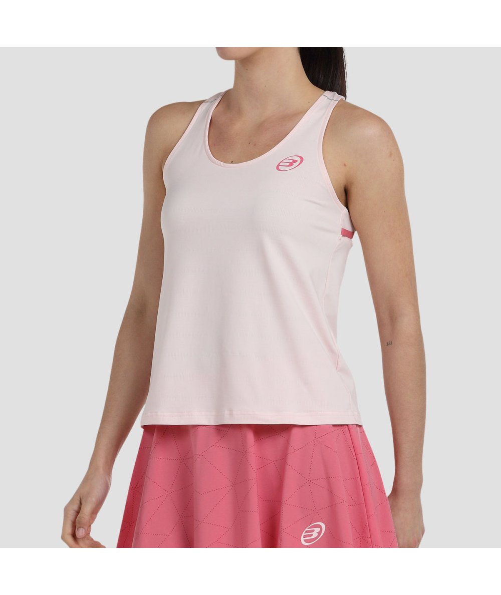 TOP DE ALÇAS MULHER BULLPADEL EDRAR ROSA PASTEL