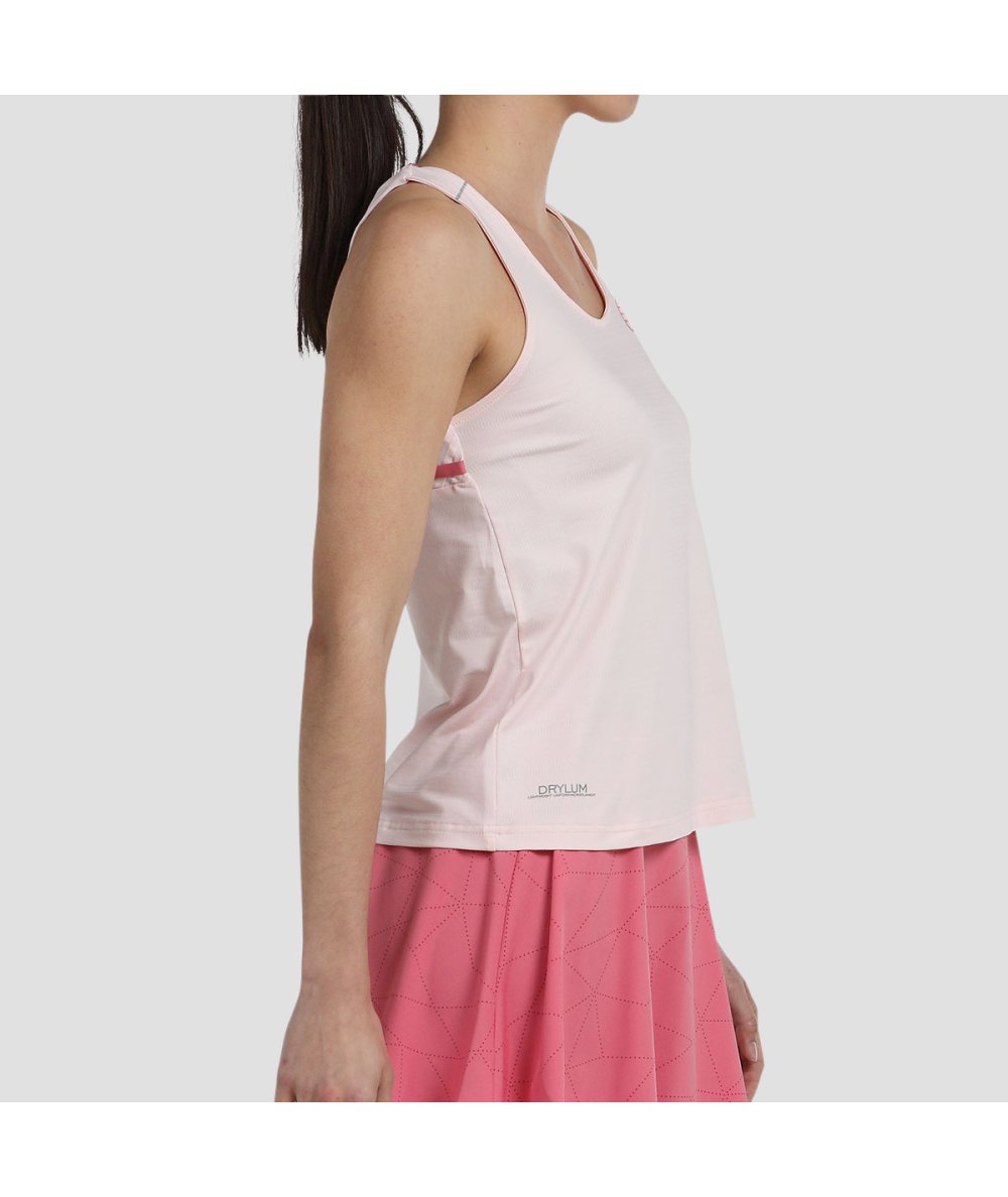 TOP DE ALÇAS MULHER BULLPADEL EDRAR ROSA PASTEL