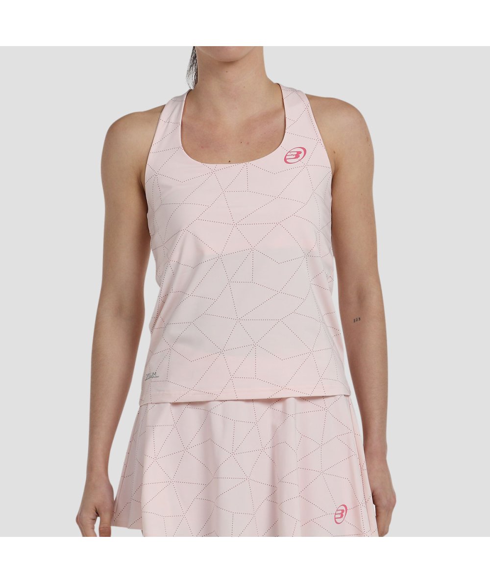 TOP DE ALÇAS MULHER BULLPADEL ESTAS ROSA PASTEL