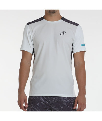 T-SHIRT HOMEM BULLPADEL MINO BRANCO GELO