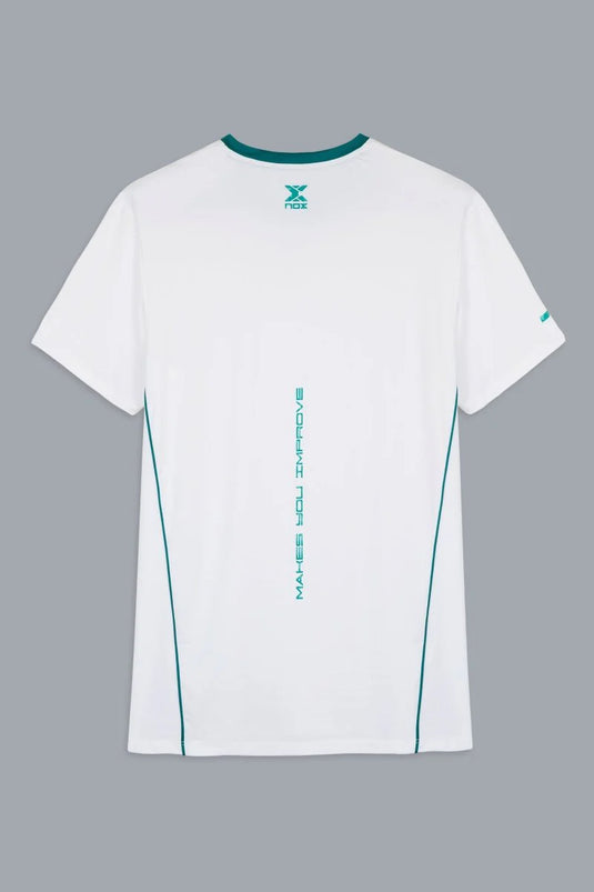 T-SHIRT HOMEM NOX PRO WHITE / IVY GREEN