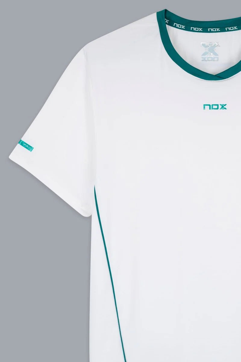 T-SHIRT HOMEM NOX PRO WHITE / IVY GREEN