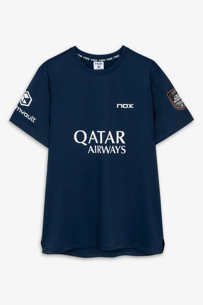 Abrir imagem na galeria, T-SHIRT HOMEM NOX SPONSORS AT10 AZUL ESCURO AGUSTIN TAPIA  2026

