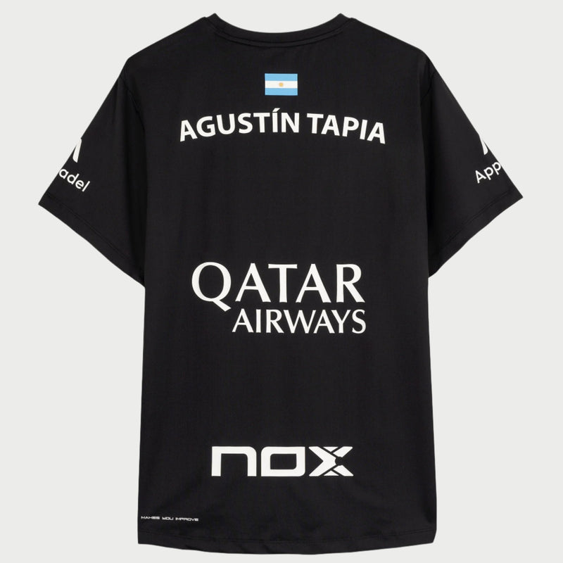 Carica immagine in Galleria Viewer, T-SHIRT HOMEM NOX AT10 AGUSTIN TAPIA SPONSORS PRETA
