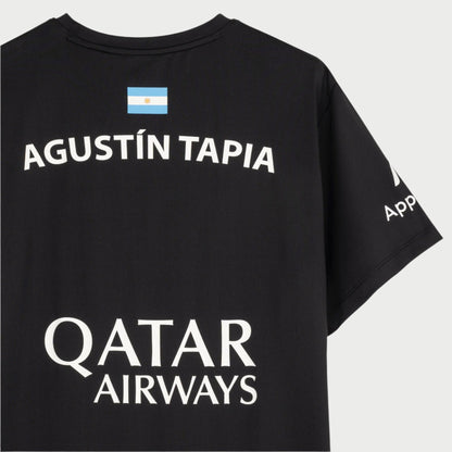 T-SHIRT HOMEM NOX AT10 AGUSTIN TAPIA SPONSORS PRETA