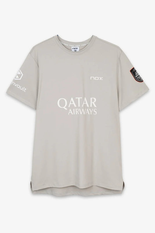 CAMISETA HOMBRE NOX SPONSORS AT10 GRIS AGUSTÍN TAPIA 2026