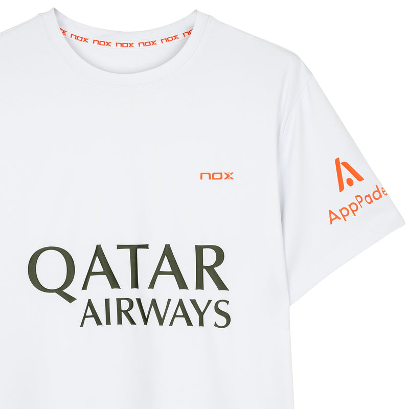 Abrir imagem na galeria, T-SHIRT HOMEM NOX AT10 AGUSTIN TAPIA SPONSORS BRANCA
