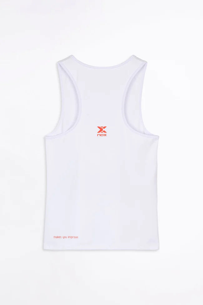 TOP DE ALÇAS MULHER NOX TEAM FIT BRANCO