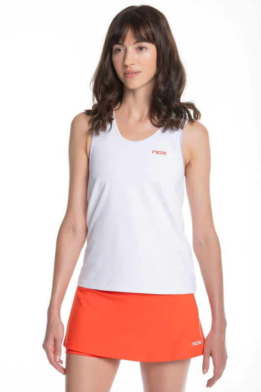 TOP DE ALÇAS MULHER NOX TEAM FIT BRANCO