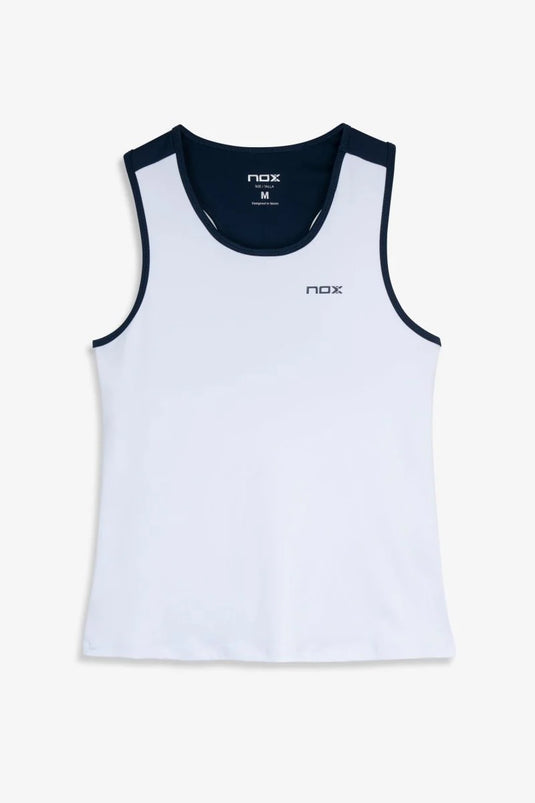 TOP MULHER NOX TEAM BRANCO E AZUL