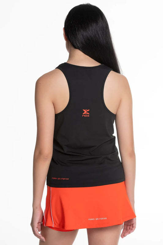 TOP DE ALÇAS MULHER NOX TEAM FIT PRETO