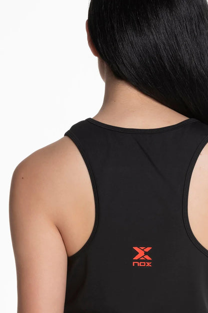 TOP DE ALÇAS MULHER NOX TEAM FIT PRETO