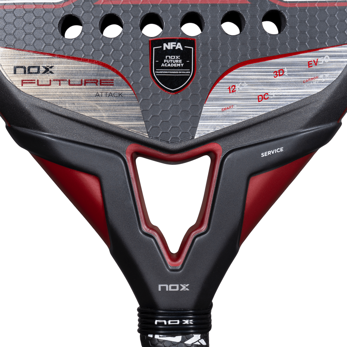 RAQUETE DE PADEL NOX FUTURE ATTACK 12K ALUM