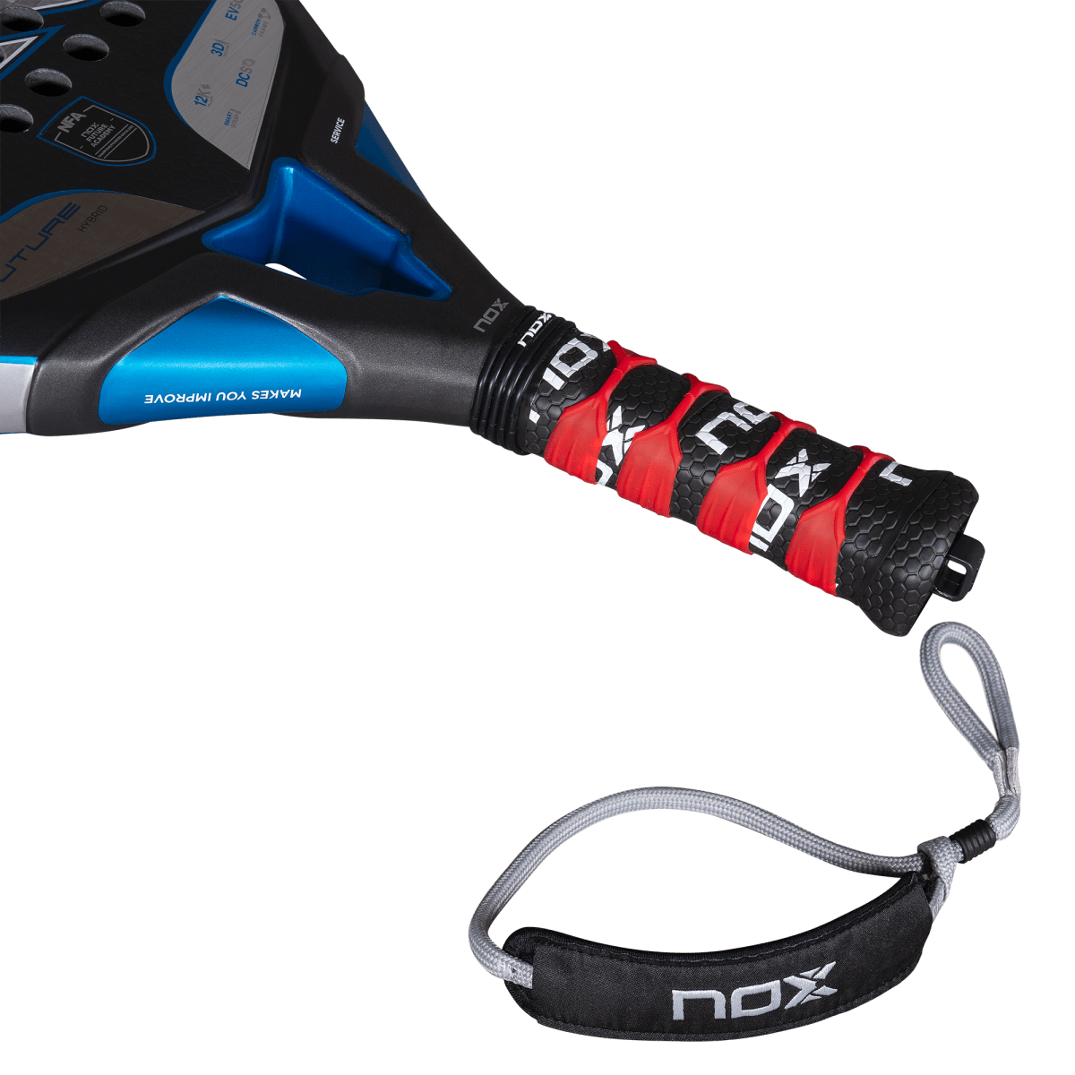 RAQUETE DE PADEL NOX FUTURE HYBRID 12K ALUM