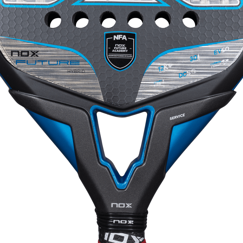 Abrir imagem na galeria, RAQUETE DE PADEL NOX FUTURE HYBRID 12K ALUM
