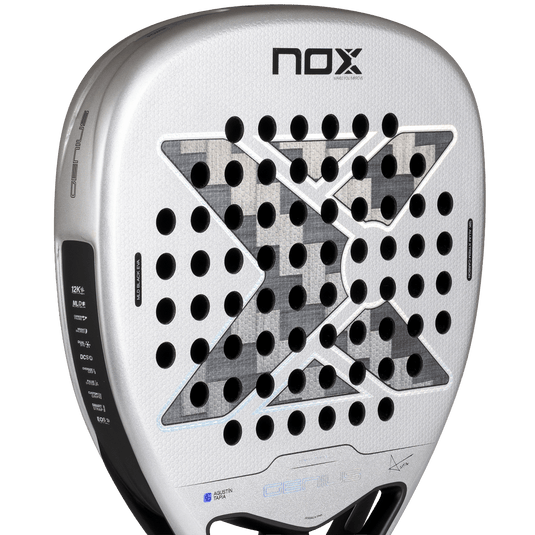 RAQUETE DE PADEL NOX GENIUS ATTACK 12K ALUM XTREM 2027 by AGUSTÍN TAPIA - PRE-VENDA