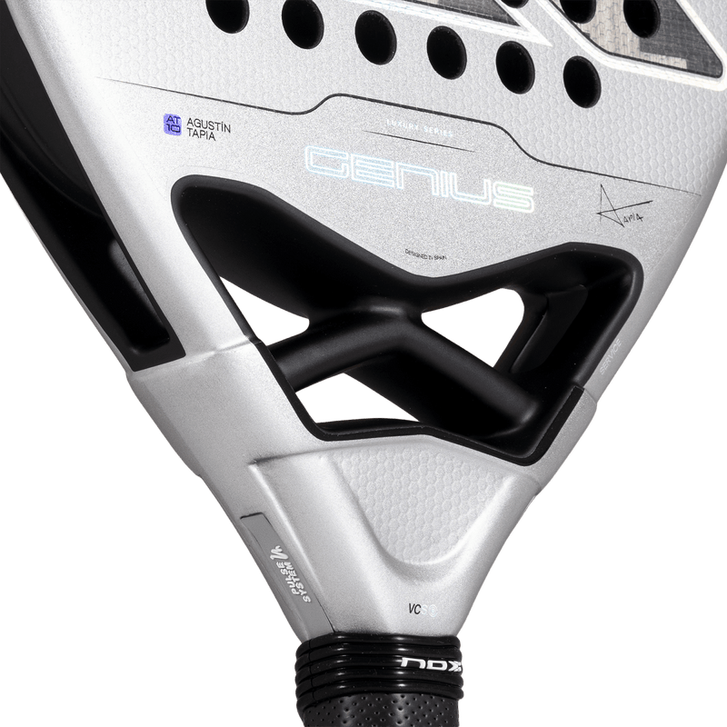 Abrir imagem na galeria, RAQUETE DE PADEL NOX GENIUS ATTACK 12K ALUM XTREM 2027 by AGUSTÍN TAPIA - PRE-VENDA
