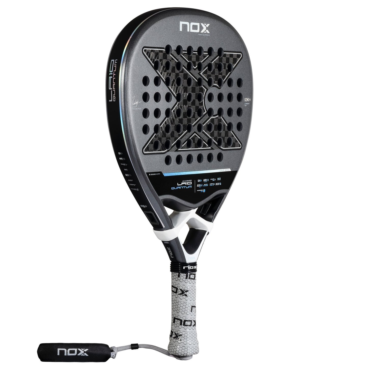 RAQUETE DE PADEL NOX LA10 QUANTUM 12K DE LEO AUGSBURGER