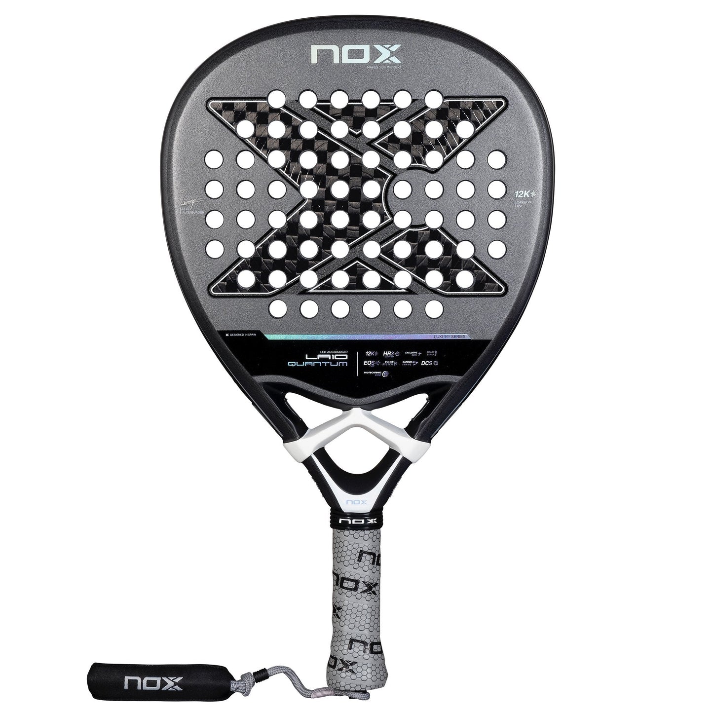 RAQUETE DE PADEL NOX LA10 QUANTUM 12K DE LEO AUGSBURGER
